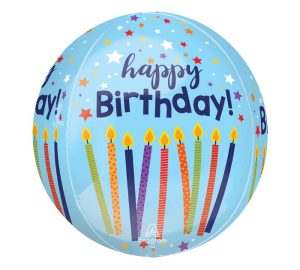 16" pkg Happy Bday Celebrate Orbz XL