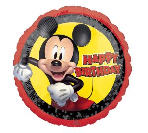 17" pkg Birthday Mickey Mouse Balloon
