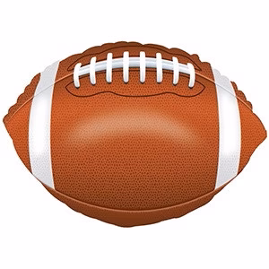 18" Football Shape Helium Foil Balloon