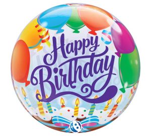 22" pkg Birthday Bubble Balloon
