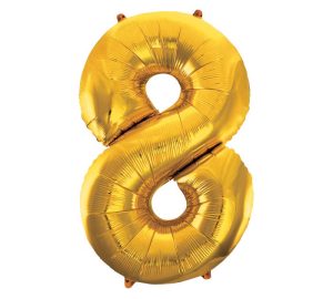 34" pkg Shape Number 8 Gold