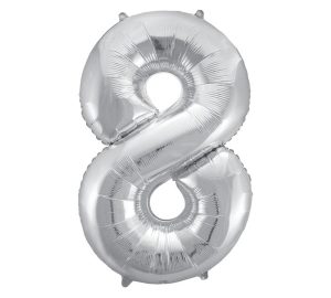 34" pkg Shape Number 8 Silver