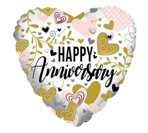 36" Pkg Anniversary Hearts Jumbo Heart