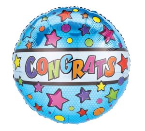 36" pkg Congrats Stars Dots Jumbo