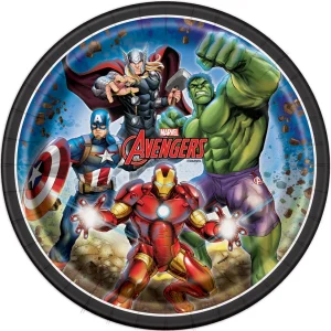Avengers 9inch Plate 8ct