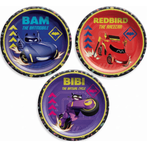 Bat Wheels 7 inch Plates 8ct