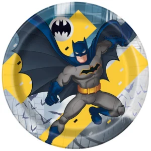 Batman 9inch Plate 8ct