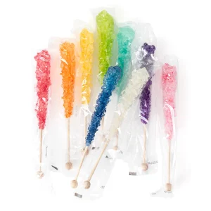 Clever Candy Assorted Rock Candy Sticks 0.6oz