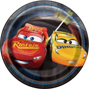 Disney Cars 3 Movie Round 7" Dessert Plates 8ct