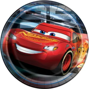 Disney Cars 3 Movie Round 9" Dinner Plates 8ct