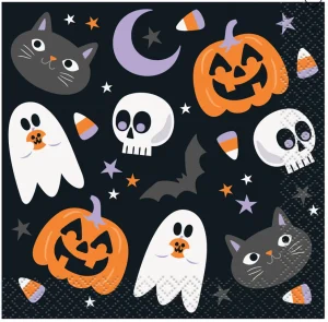 Halloween Night Beverage Napkin 16ct