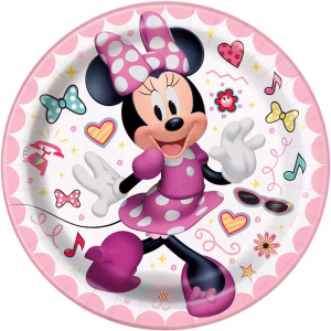 Iconic Minne Mouse 7 inch Plate 8ct