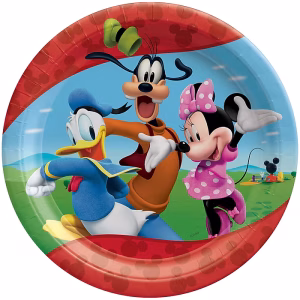 Mickey Mouse Clubhouse 7 inch Round Plates 8ct
