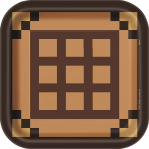 Minecraft 9 inch Square Plate 8ct
