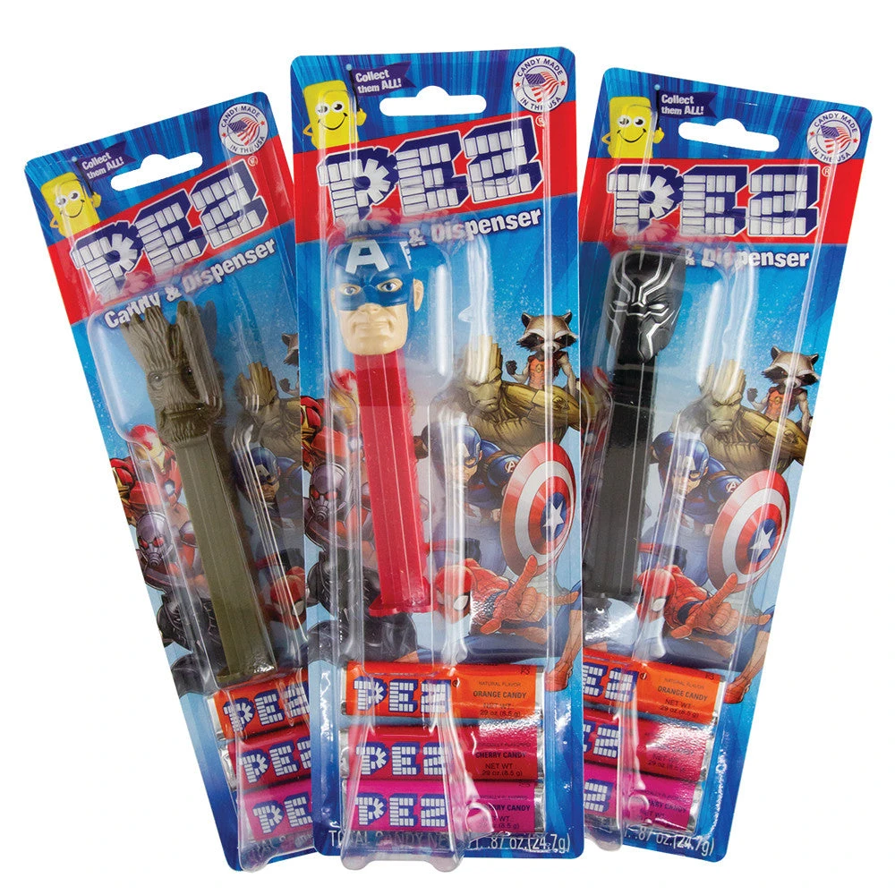 PEZ MARVEL HEROES ASSORTMENT BLISTER PACK 0.87 OZ