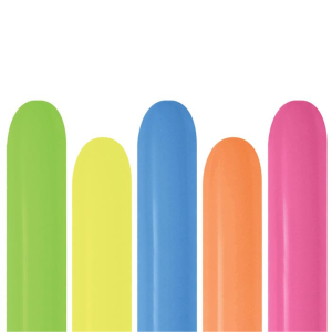 Sempertex 260 Neon Assorted Nozzle Up