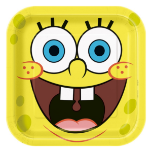 Spongebob Squarepants Large Plate 8ct