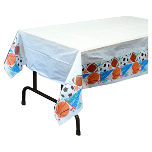 Sports Party Plastic 54x84 inch Tablecover