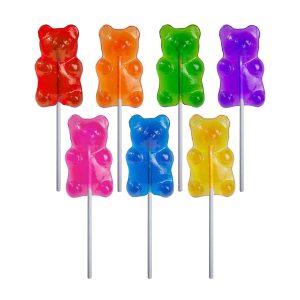 Sugar Bear Gummy Shaped 1 oz Lollipop