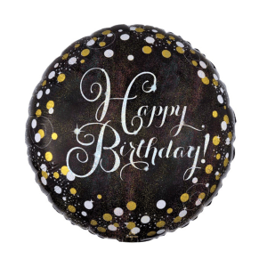 18" Packaged Sparkling Happy Birthday