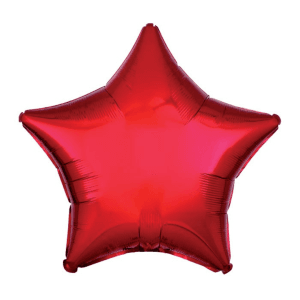 18" Star Foil Balloon - Red